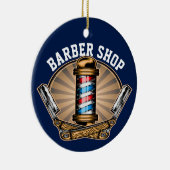 Barber Shop Ceramic Ornament (Rechts)