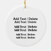 Barber Shop Ceramic Ornament (Achterkant)