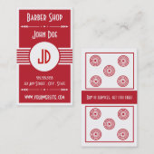 Barber Shop Customer loyalty visitekaartje (Voorkant / Achterkant)