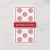 Barber Shop Customer loyalty visitekaartje (Achterkant)