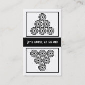 Barber Shop Customer loyalty visitekaartje (Achterkant)