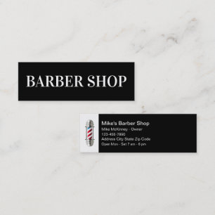 Barber Shop Eenvoudige Barber Light Visitekaartjes