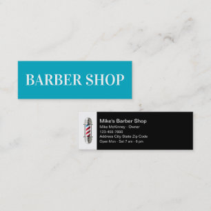 Barber Shop Eenvoudige Barber Light Visitekaartjes