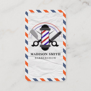 Barber Shop Haar Stylist Professionele Barbershop Visitekaartje