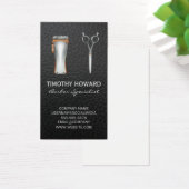 Barber Shop Hair Cutting Tools | Leder Visitekaartje (Bureau)