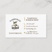 Barber Shop Hair Stylist Carte de visite (Devant)