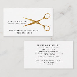 Barber Shop Hair Stylist Professional Barbershop Visitekaartje