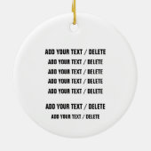 Barber Shop Keramisch Ornament (Achterkant)