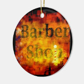 Barber Shop Keramisch Ornament (Links)