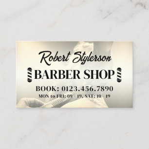 Barber shop klassiek visitekaartje
