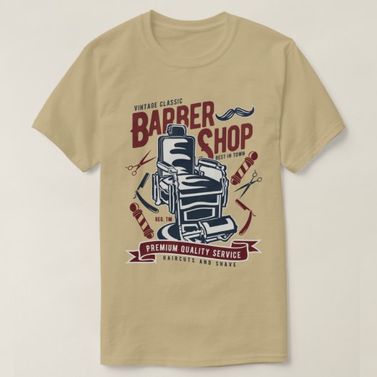 Barber Shop Mannen T-Shirt (Design voorkant)