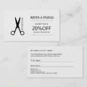 Barber shop noir et blanc modèle de référence (Devant / Derrière)