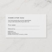 Barber shop noir et blanc modèle de référence (Dos)