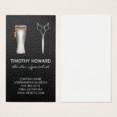 Barber Shop Outils de coupe de cheveux | Cuir (Devant & derrière)