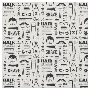 Barber Shop Patroon Stof