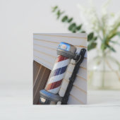 Barber Shop Pole Carte postale (Debout devant)