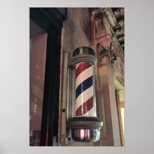 Barber Shop Pole Foto Poster