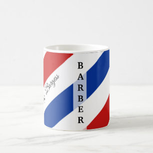 Barber Shop Pole Kapper Modern Koffiemok