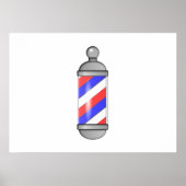 Barber Shop Pole Poster (Voorkant)