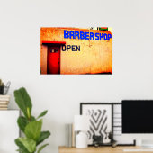 Barber Shop Poster (Thuiskantoor)