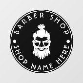 Barber Shop Raamsticker (Vel)