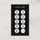 Barber Shop Razor Clipper Loyalty Punch Card (Voorkant)