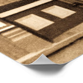 Barber Shop  Retro Americana Poster (Hoek)