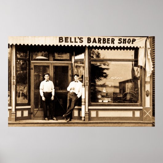 Barber Shop  Retro Americana Poster (Voorkant)