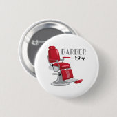 Barber Shop Ronde Button 5,7 Cm (Voorkant /achterkant)