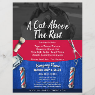 Barber Shop & Salon Coupon Sjabloon F Flyer