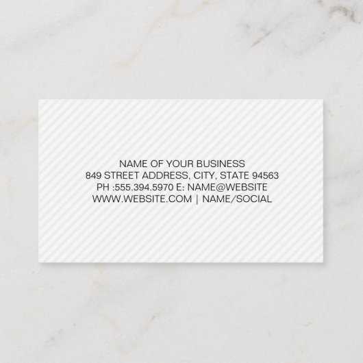 Barber Shop Scissors Badge Logo Visitekaartje (Achterkant)