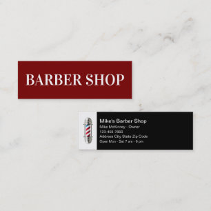 Barber Shop Simple Barber Light Cartes de visite