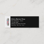 Barber Shop Simple Barber Light Cartes de visite (Dos)