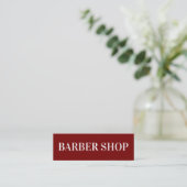 Barber Shop Simple Barber Light Cartes de visite (Debout devant)