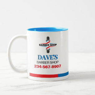 Barber Shop Tweekleurige Koffiemok