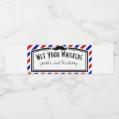 Barber Shop Verjaardag Waterfles Etiketten (Enkel label)