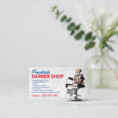 Barber Shop Visitekaartje (Staand voorkant)