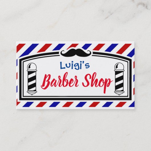 Barber Shop Visitekaartje (Voorkant)
