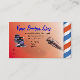 Barber Shop-Visitekaartjes Visitekaartje