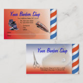 Barber Shop-Visitekaartjes Visitekaartje (Voorkant / Achterkant)
