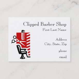 Barber Shop-Visitekaartjes Visitekaartje