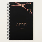 Barber Shopping Coiffeur Ciseaux en cuivre noir (Devant)