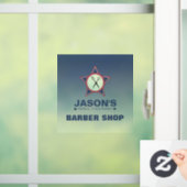Barber ShopWindow Cling Raamsticker (Huis)