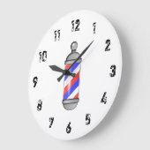 Barber Sign Large Clock Grote Klok (Hoek)