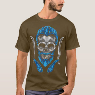 Barber Skull Hairdresser T-shirt