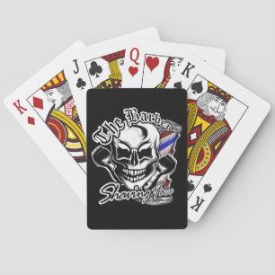 Barber Skull-spelkaarten Speelkaarten