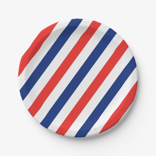 Barber Stripes Papieren Bordje (Voorkant)