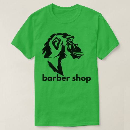 Barber Style Barbering Mood Monkey Bla T-shirt (Design voorkant)