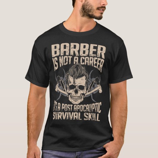 Barber Survival Skill - Hot Barber T-Shirt (Voorkant)