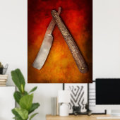 Barber - Sven - Houd een stijve bovenlip vast Poster (Thuiskantoor)